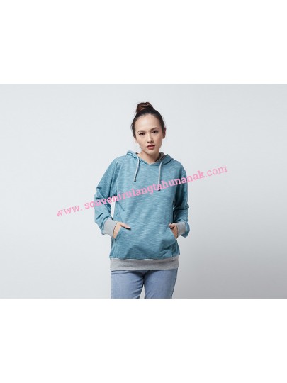 Jacket Hoody No Zipper Lengan Panjang
